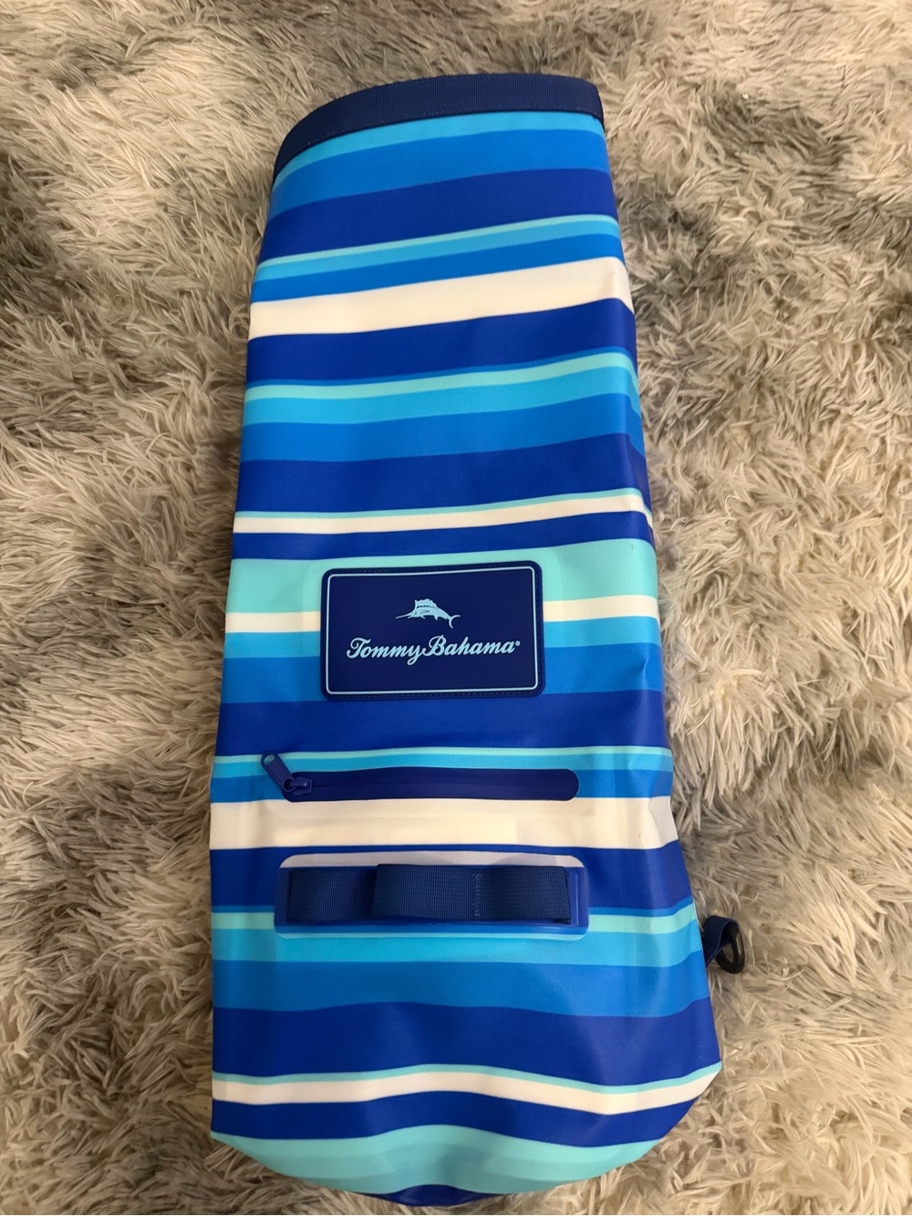 Tommy Bahama Blue Striped Cooler Bag